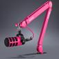 Preview: Rode Mikrofonarm PSA1+ Plus Pink mit Mikrofasertuch
