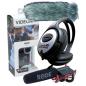 Preview: Rode VideoMic Rycote mit Dead Cat mit Kopfhörer