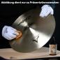Preview: Dr Listons Beckenreiniger Spectacular Cymbal Cleaner mit Tuch