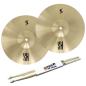 Preview: Stagg Becken SH-HM13R Medium Hi-Hat mit Schlagzeugstöcken