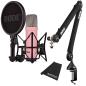 Preview: Rode NT1 Signature Pink Studio-Mikrofon Rosa mit PSA-1+ Plus Gelenkarm-Stativ Schwarz