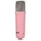Preview: Rode Mikrofon NT1 Signature Pink mit PSA1+ Gelenkarm Pink und Tuch