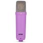 Preview: Rode NT1 Signature Purple Mikrofon Lila mit Popschutz
