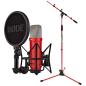 Preview: Rode NT1 Signature Red Mikrofon Rot mit Stativ in Rot