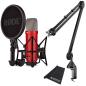 Preview: Rode NT1 Signature Red Mikrofon Rot mit PSA1 Studio Gelenkarm Schwarz