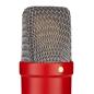 Preview: Rode Mikrofon NT1 Signature Rot mit PSA1+ Gelenkarm Rot und Tuch