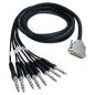 Preview: keepdrum Multicore Kabel sna56-8 DB-25 zu 8x TRS-Klinke 3m
