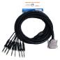 Preview: keepdrum Multicore Kabel sna56-8 DB-25 zu 8x TRS-Klinke 3m