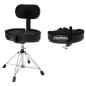 Preview: Ahead Schlagzeug Hocker SPG-BBR4 Spinal Glide 4-Beinig mit Drumsticks