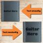 Preview: keepdrum personalisierter Gitarrengurt aus Echt-Leder mit Gravur