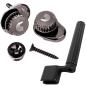 Preview: Planet Waves Strap Locks Nickel mit Saitenkurbel