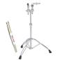 Preview: Pearl T-935 Doppel-Tomstativ mit Drumsticks