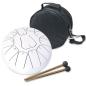 Preview: keepdrum Zungentrommel TD8WH-F Tongue Drum 11 Töne Weiss F-Dur