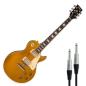 Preview: Vintage E-Gitarre V100MRGT Icon Distressed Gold Top mit Kabel