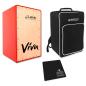 Preview: J.Leiva Viva Red Cajon Rot mit Tasche und Sitz-Pad