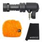 Preview: Rode Videomic Me mit Windschutz Orange und Tuch