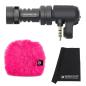 Preview: Rode Videomic Me mit Windschutz Pink und Tuch