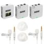Preview: Rode Wireless GO Gen 3 Weiss mit 2x Lavalier GO WH und 2x WS05 WH