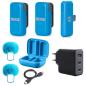 Preview: Rode Wireless Micro Drahtloses Mikrofon-System USB-C Blau mit Netzteil