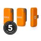Preview: Rode Wireless Micro Mikrofon-System USB-C Orange mit Netzteil