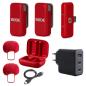 Preview: Rode Wireless Micro Drahtloses Mikrofon-System USB-C Rot mit Netzteil