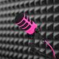 Preview: Rode Mikrofon Podmic mit WS14P Popschutz Pink und Kabel