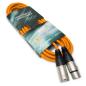 Preview: keepdrum Mikrofonkabel XLR 3-polig 6m Orange 4 Stück