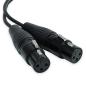 Preview: keepdrum YC025 Y-Adapterkabel XLR-Splitter 2x Buchse zu 1x Buchse