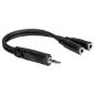 Preview: Hosa YMM-232 Y-Adapter TRS Stereo-Splitter 3,5mm