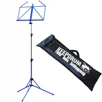 K&M 100-5 Notenständer Blau mit Tasche