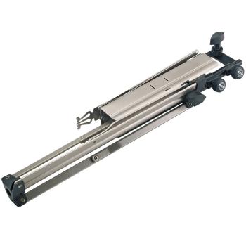 K&M 100-5 Notenständer Nickel mit TaschemitKlammern