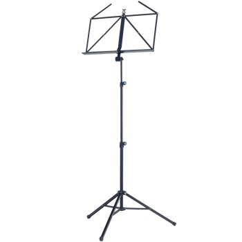 K&M 10065 Notenständer schwarz mit Notenpult-Leuchte