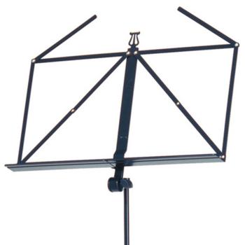 K&M 10065 Notenständer schwarz mit Notenpult-Leuchte