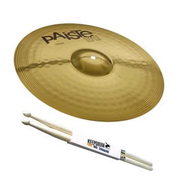 Paiste 101 Brass 14 Crash Becken mit 5A Sticks