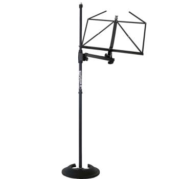 K&M 11505 Noten- und Konzepthalter anklemmbar mit MS096 Mikrofonständer gerade