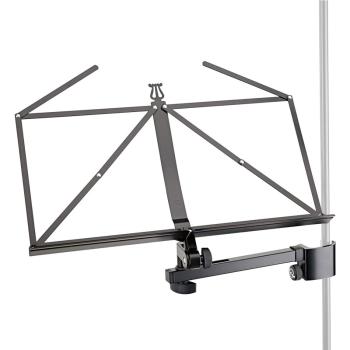 K&M 11505 Noten- und Konzepthalter anklemmbar mit MS096 Mikrofonständer gerade