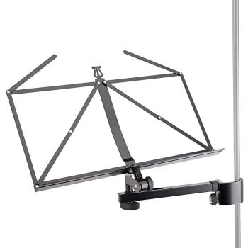 K&M 11505 Noten- und Konzepthalter anklemmbar mit MS096 Mikrofonständer gerade