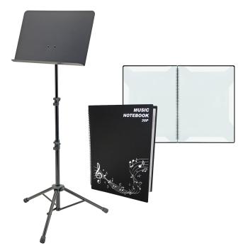 K&M 11870 Orchester-Notenpult mit Notenmappe DIN A3