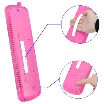 keepdrum Melodica Pink 37 Tasten mit Tasche und Notenheft