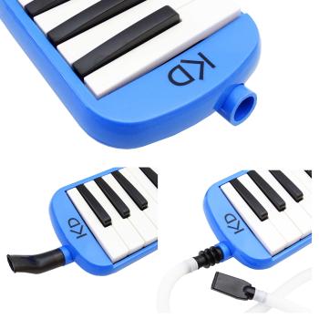 keepdrum Melodica Blau 32 Tasten mit Tasche