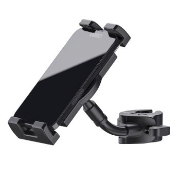 K-M Smartphone-Halter 19764 mit Klemme für Rohre und Stative mit Tuch