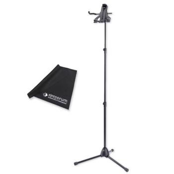 K-M Tablet-PC-Stativ 19775 Tablet Halter 10-16 Zoll mit Tuch