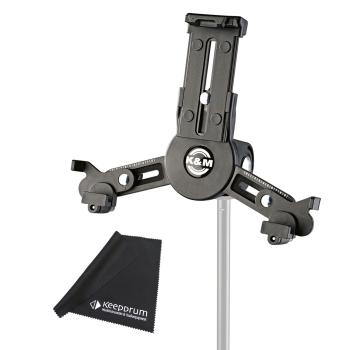 K&M 19795 Tablet-PC Stativ-Halter mit Mikrofasertuch