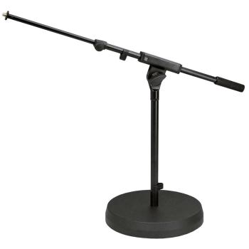K&M 259-6 Mikrofonstativ niedrig mit Galgen