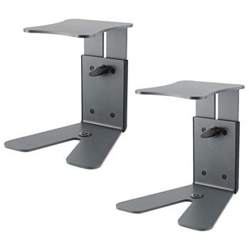 K&M 26772 Tischstativ für Boxen Basalt-Grau 2 Stück