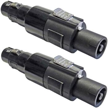 keepdrum ADA038 Speakon-Adapter Steckverbinder 2 STÜCK