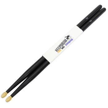 keepdrum 5AB Hickory Schlagzeugstöcke Schwarz 1 Paar