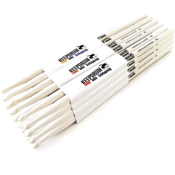 keepdrum 5B Hickory Schlagzeugstöcke 12 Paar
