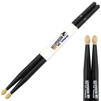 keepdrum 5BB Black Hickory Schlagzeugstöcke 6 Paar