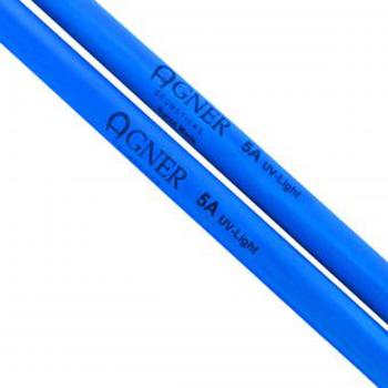 Agner Schlagzeugstöcke 5 A UV-Light in Blau